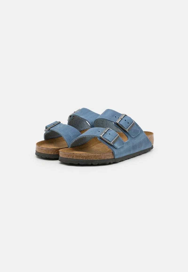 Birkenstock ARIZONA LEOI SOFT FOOTBED UNISEX - Hausschuh - Dusty Blue 2 Birkenstock ARIZONA LEOI SOFT FOOTBED UNISEX - Hausschuh - Dusty Blue – Bild 2