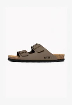 Pantolette Flach - Dark Brown