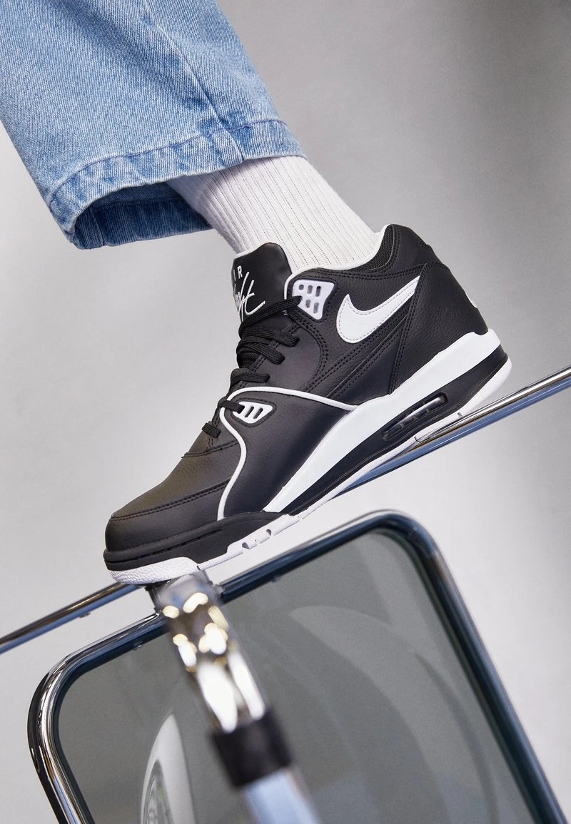 Nike Sportswear AIR FLIGHT 89 - Sneaker High - Black/white 3 Nike Sportswear AIR FLIGHT 89 - Sneaker High - Black/white – Bild 3