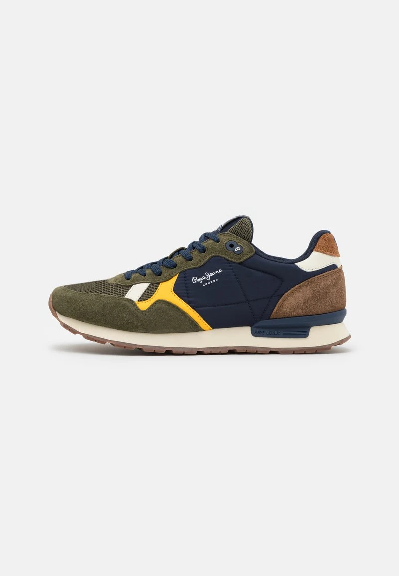 Pepe Jeans BRITT MAN STUDIO - Sneaker Low - Khaki Green 1 Pepe Jeans BRITT MAN STUDIO - Sneaker Low - Khaki Green