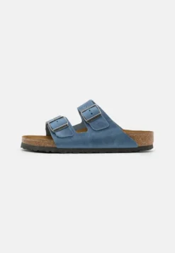 Birkenstock ARIZONA LEOI SOFT FOOTBED UNISEX - Hausschuh - Dusty Blue