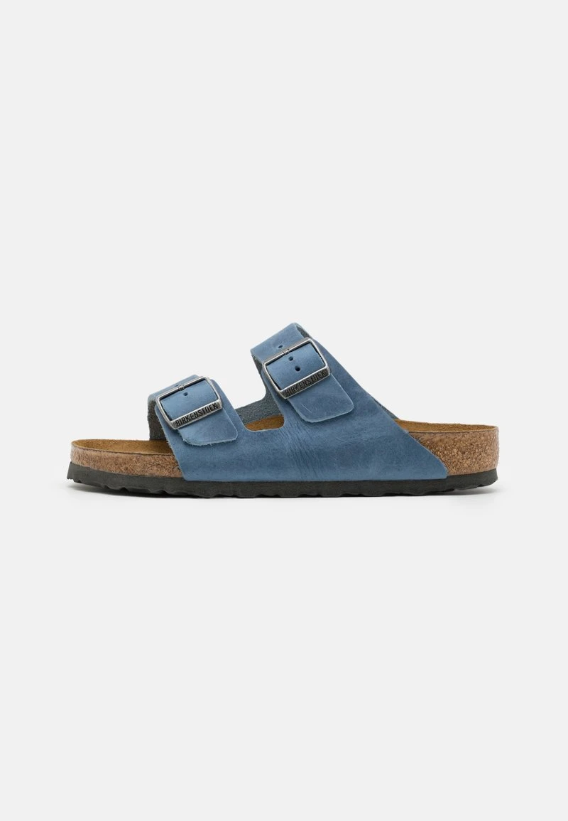 Birkenstock ARIZONA LEOI SOFT FOOTBED UNISEX - Hausschuh - Dusty Blue 1 Birkenstock ARIZONA LEOI SOFT FOOTBED UNISEX - Hausschuh - Dusty Blue