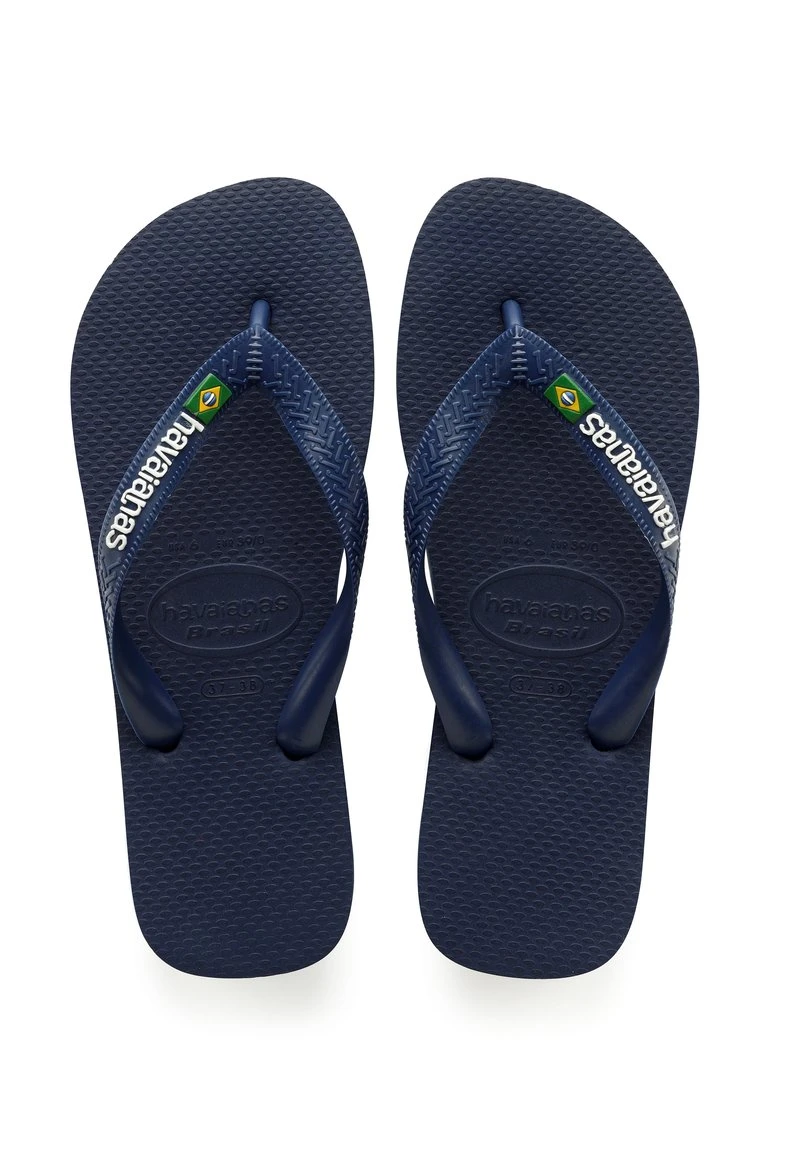 Havaianas BRASIL LOGO - Bade-Zehentrenner - Navy Blue 1 Havaianas BRASIL LOGO - Bade-Zehentrenner - Navy Blue