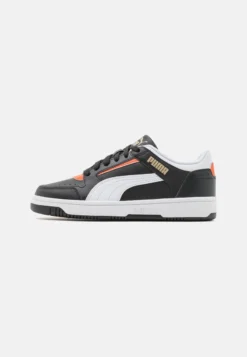 Puma REBOUND UNISEX - Sneaker Low - Black/white/chili Powder/gold