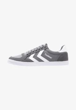 Hummel SLIMMER STADIL - Sneaker Low - Castle Rock/white