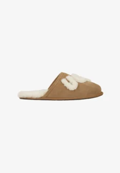 Ugg SCUFF LOGO CHE - Hausschuh - Hallbraun Beige